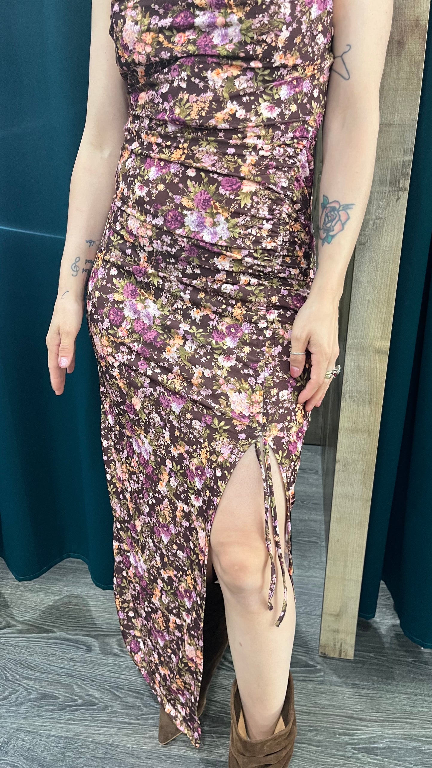 Abito Vicolo Fiori Drappeggio