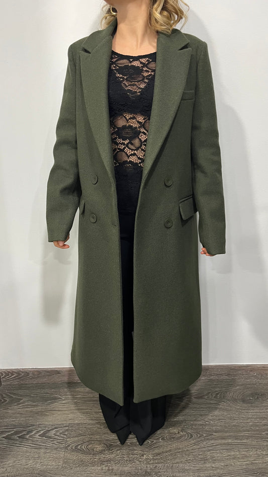 Cappotto Vicolo Doppiopetto Verde