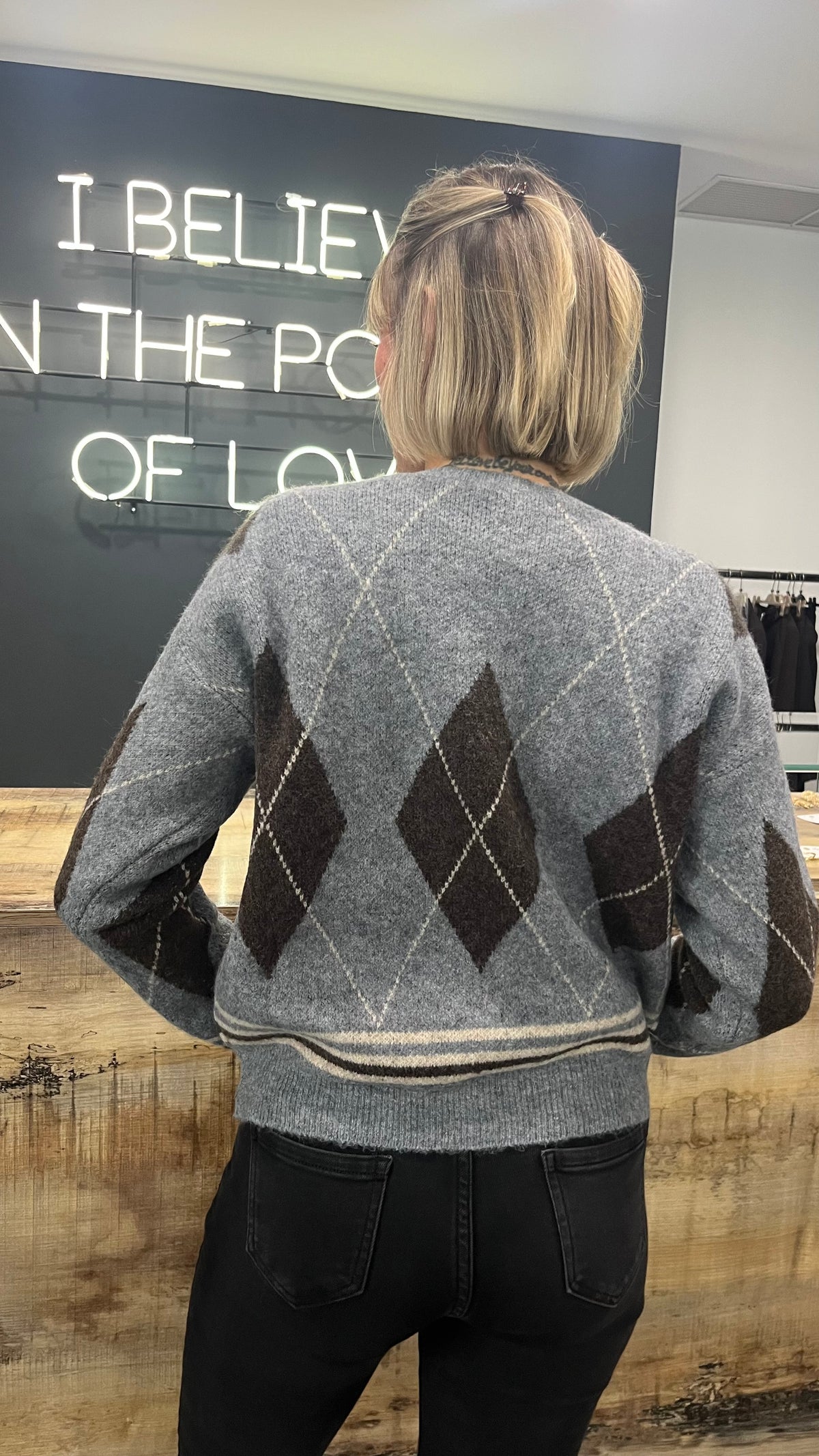 Maglione Girocollo Rombi