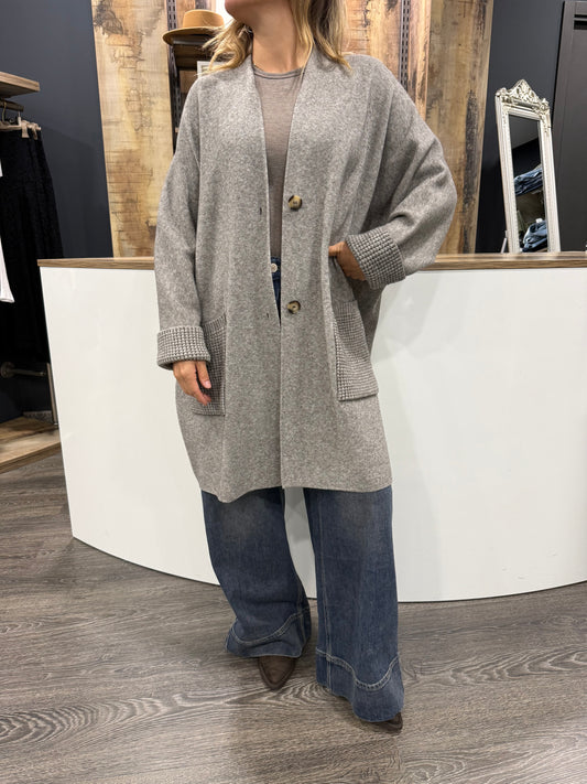 Cardigan con Tasche