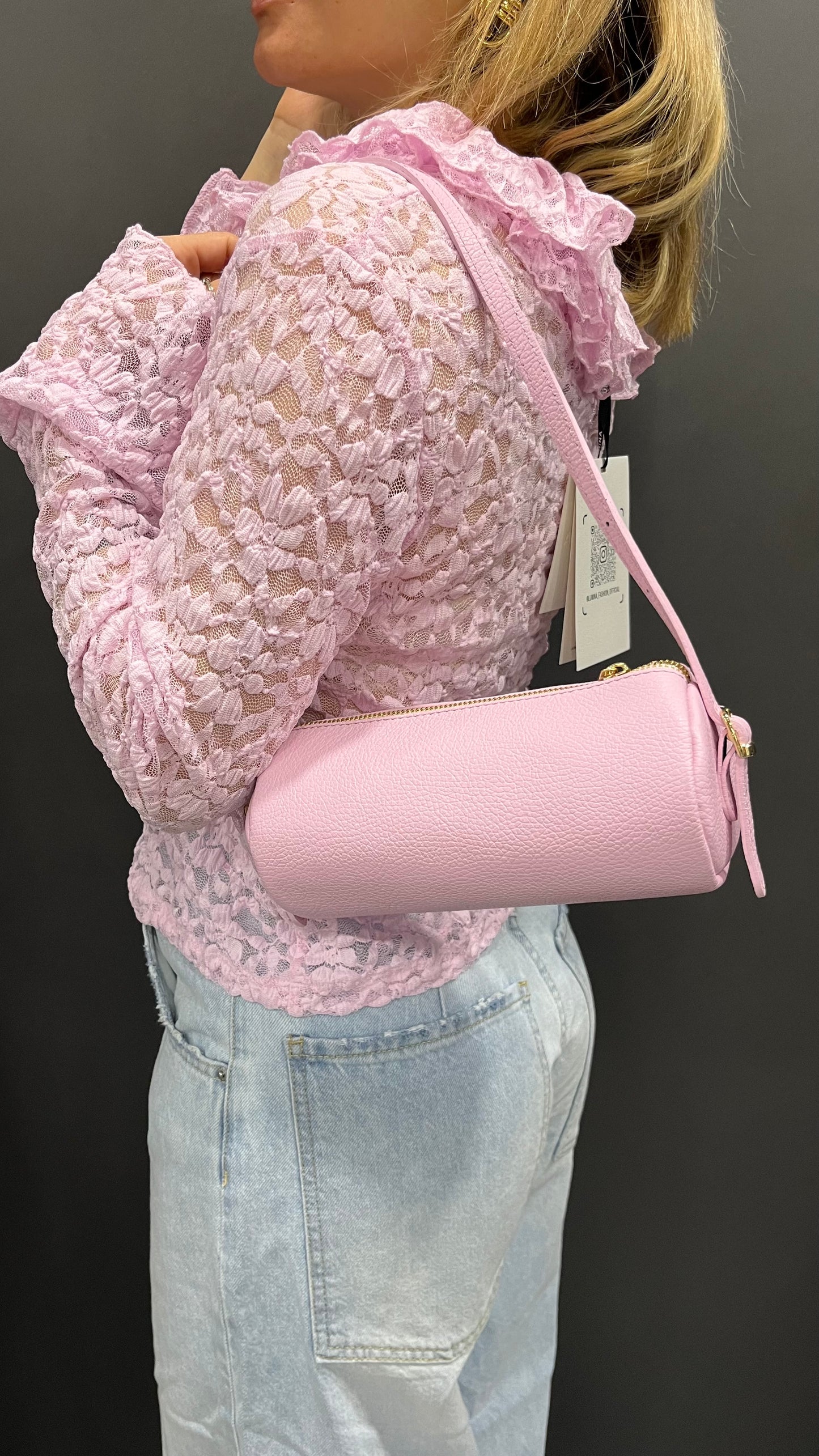 Borsa mini Bauletto Rosa Bubble