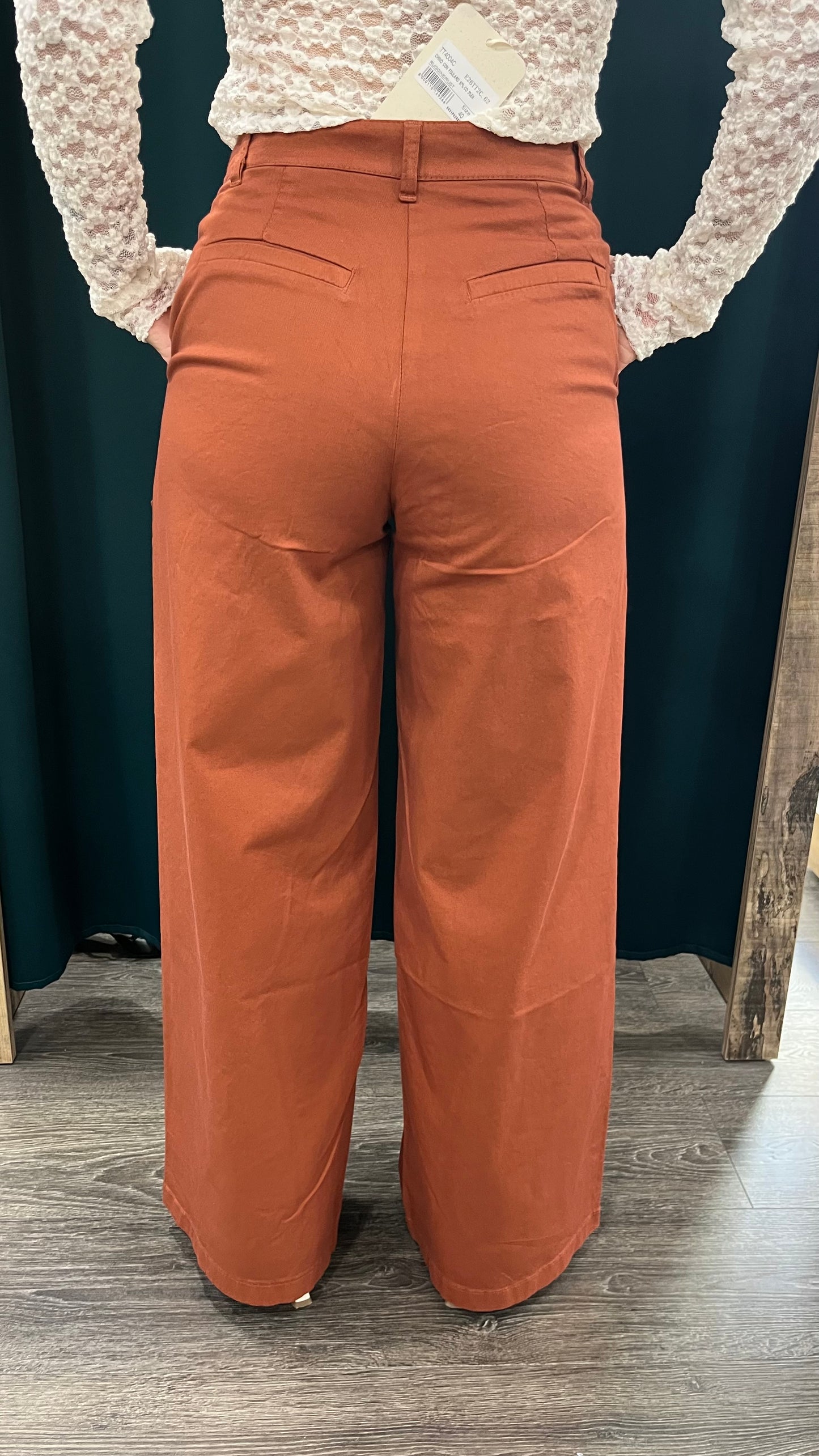 Pantalone Kontatto Ruggine con Foulard