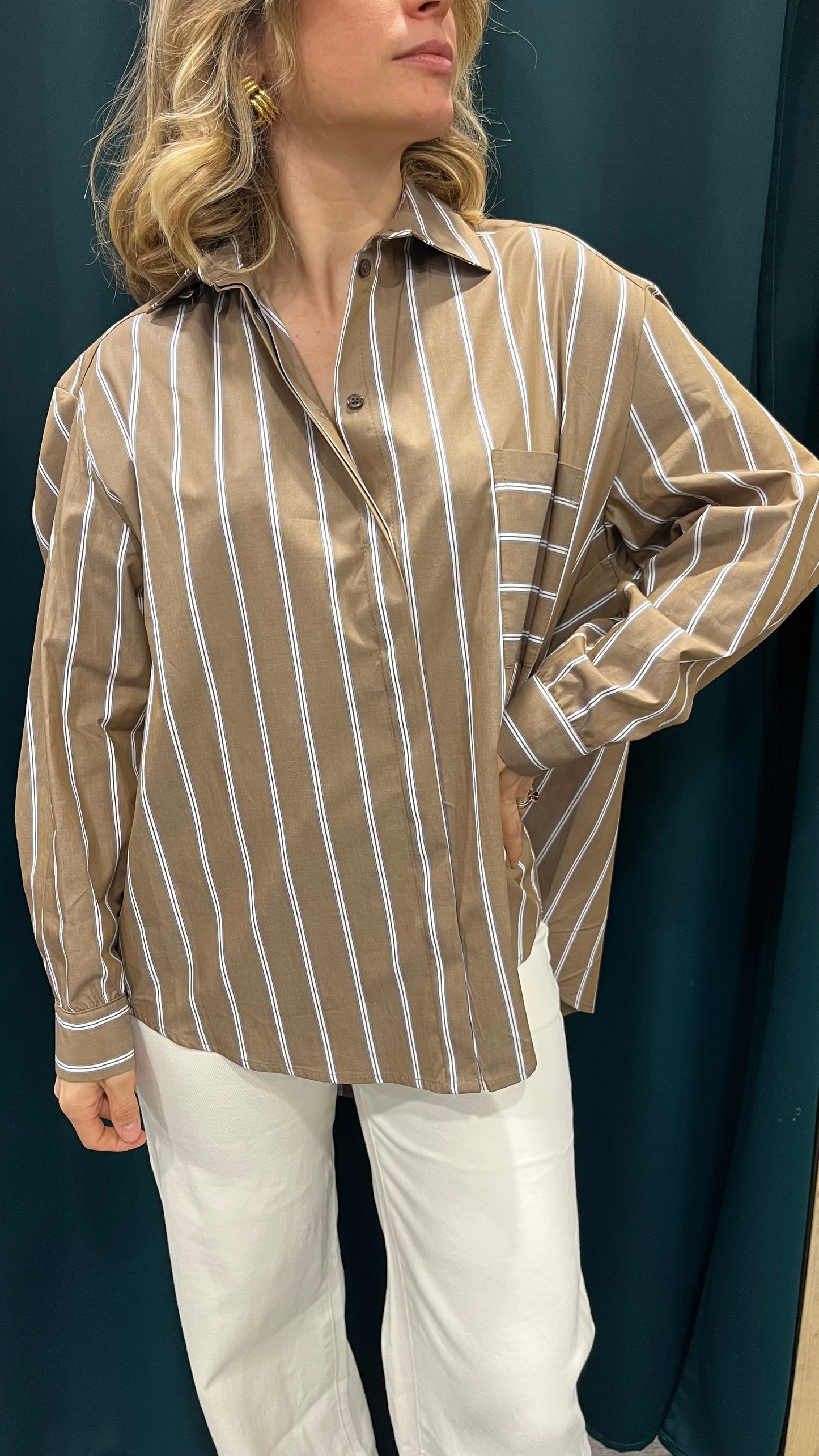 Camicia Oversize Righe