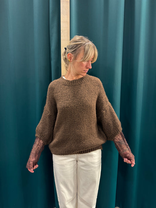 Maglione Manica Pizzo