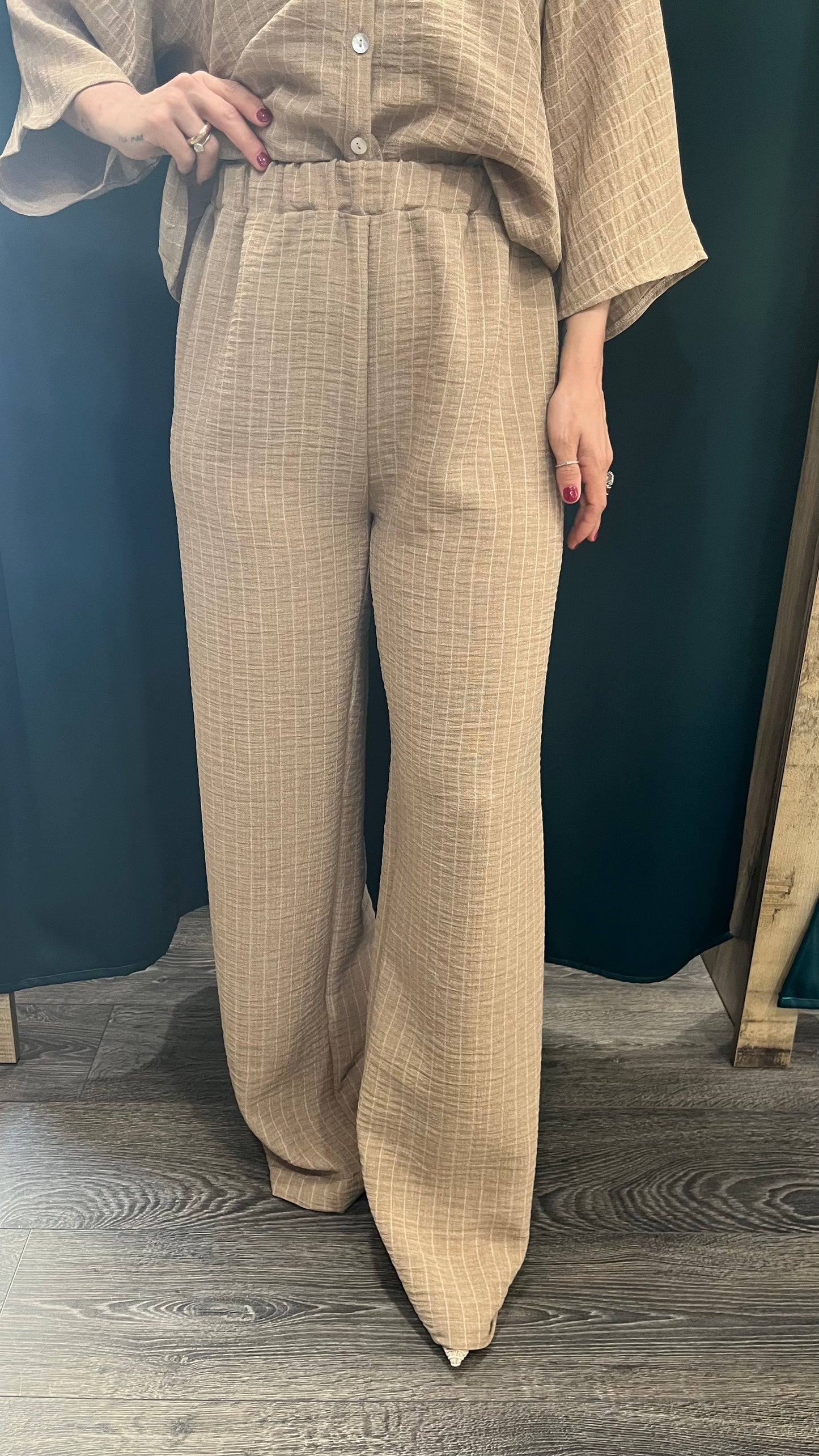 Pantalone Lila Righe