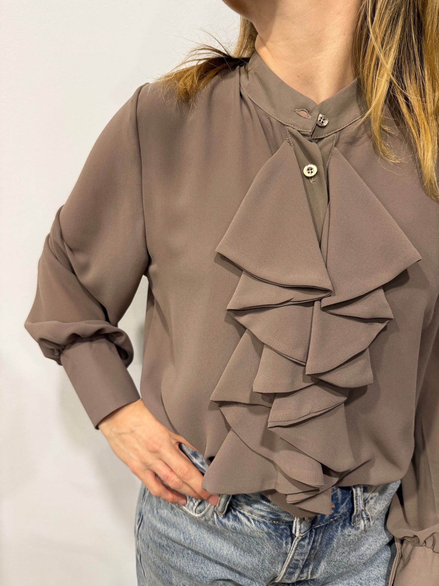 Camicia Rouches Mocha Musse