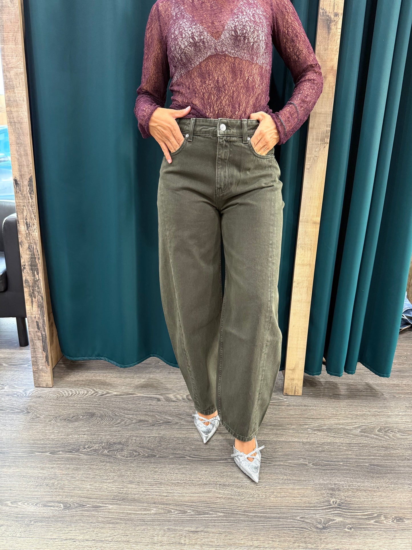 Jeans Pantalone Vicolo “Chiara” Verde