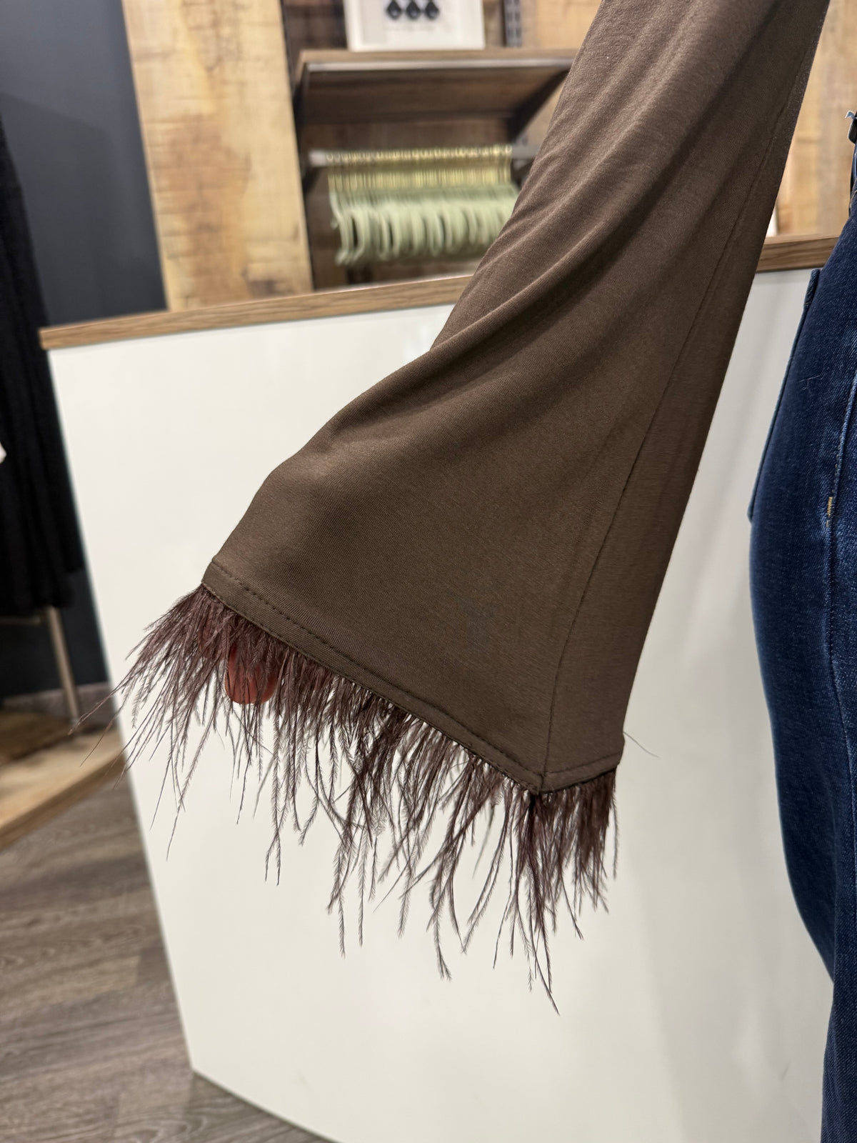 Maglia Maniche Ampie Con Frange