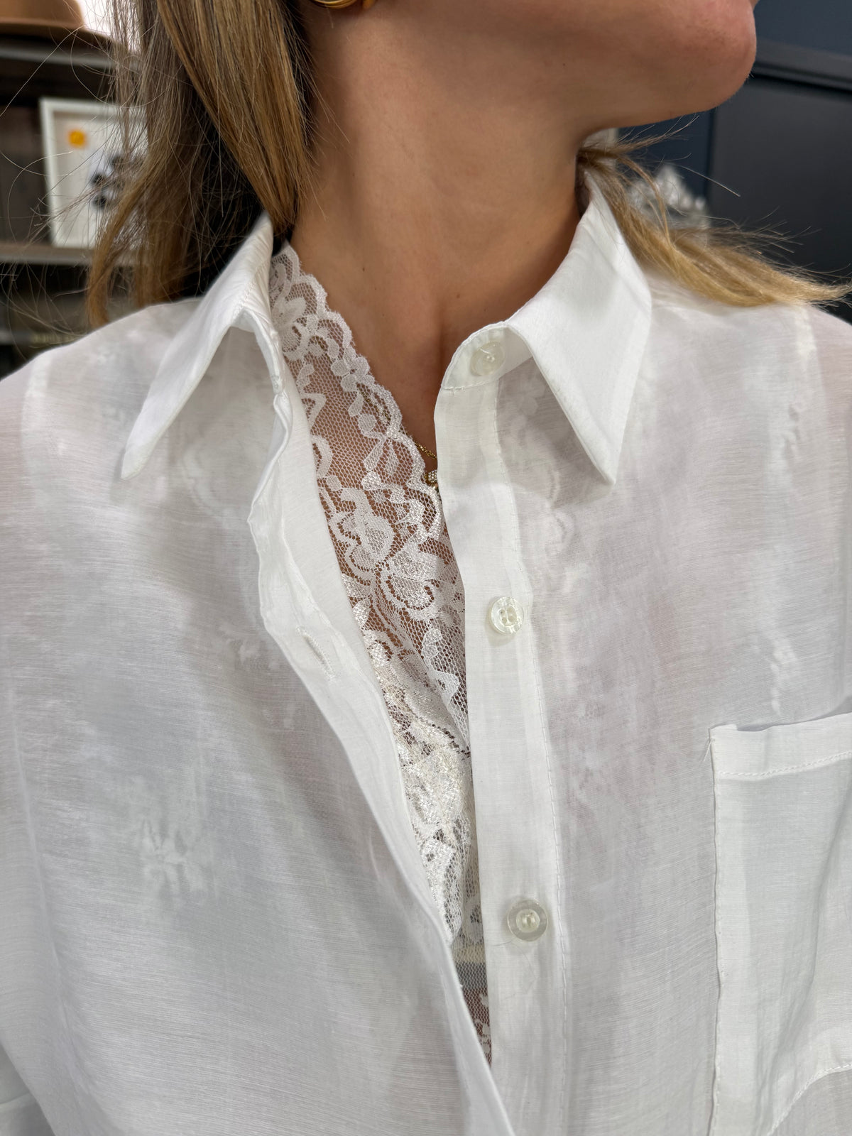Camicia Con pizzo