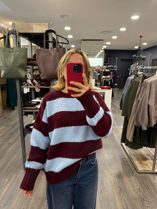 Maglione Vicolo Rigato in Varianti colore