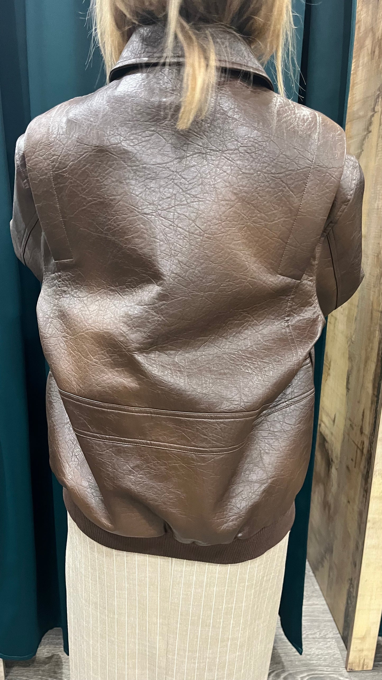 Giubbino Ecopelle Moro Lumina