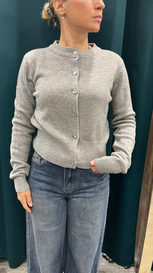 Cardigan Lurex e Bottoni