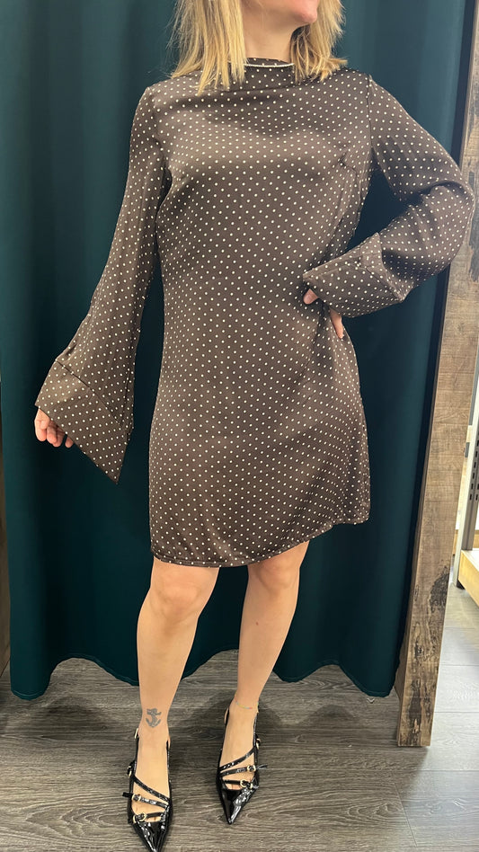 Abito Pois Moro in Viscosa