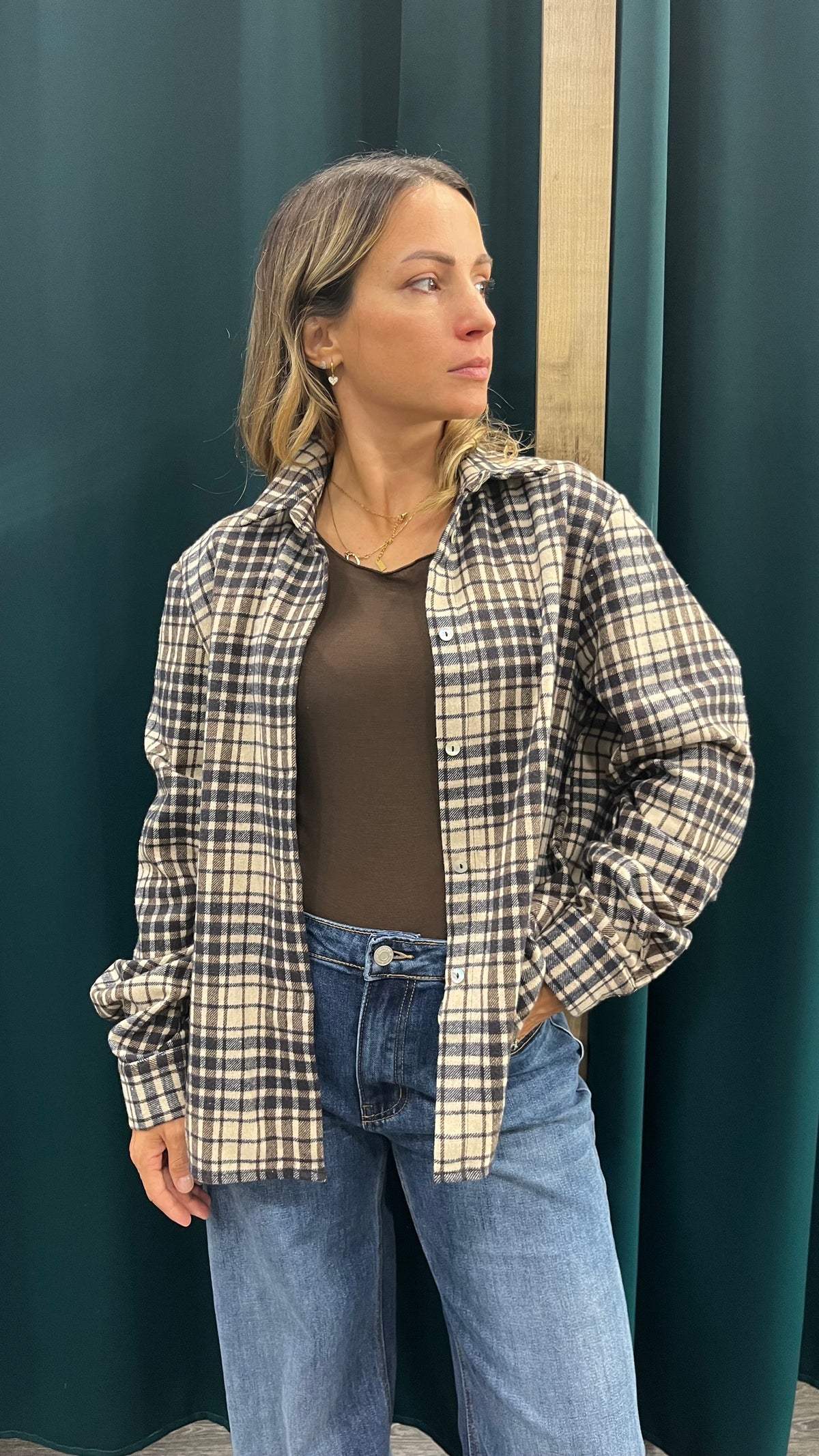 Camicia Quadri Blu Moro