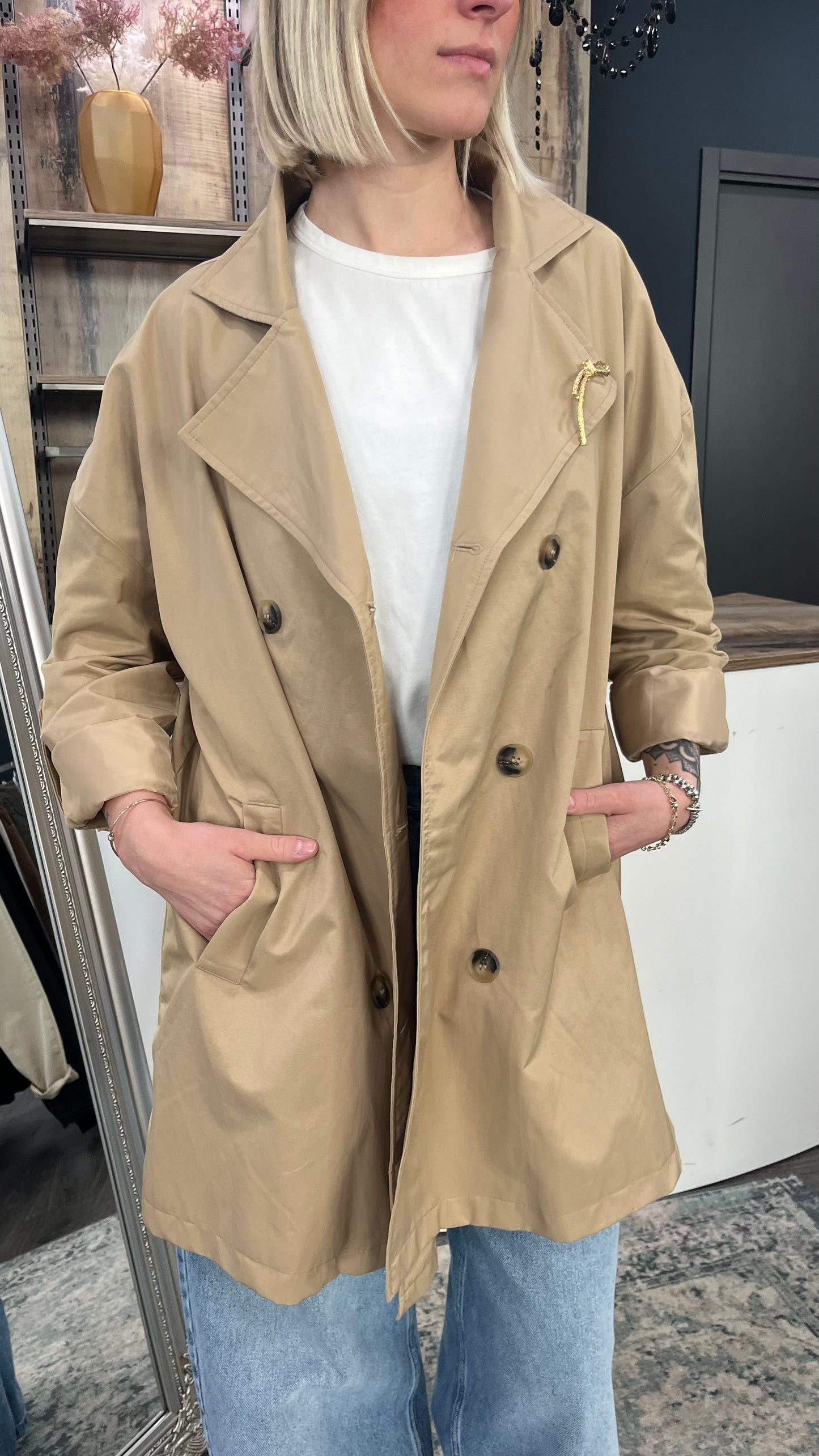 Trench oversize medio
