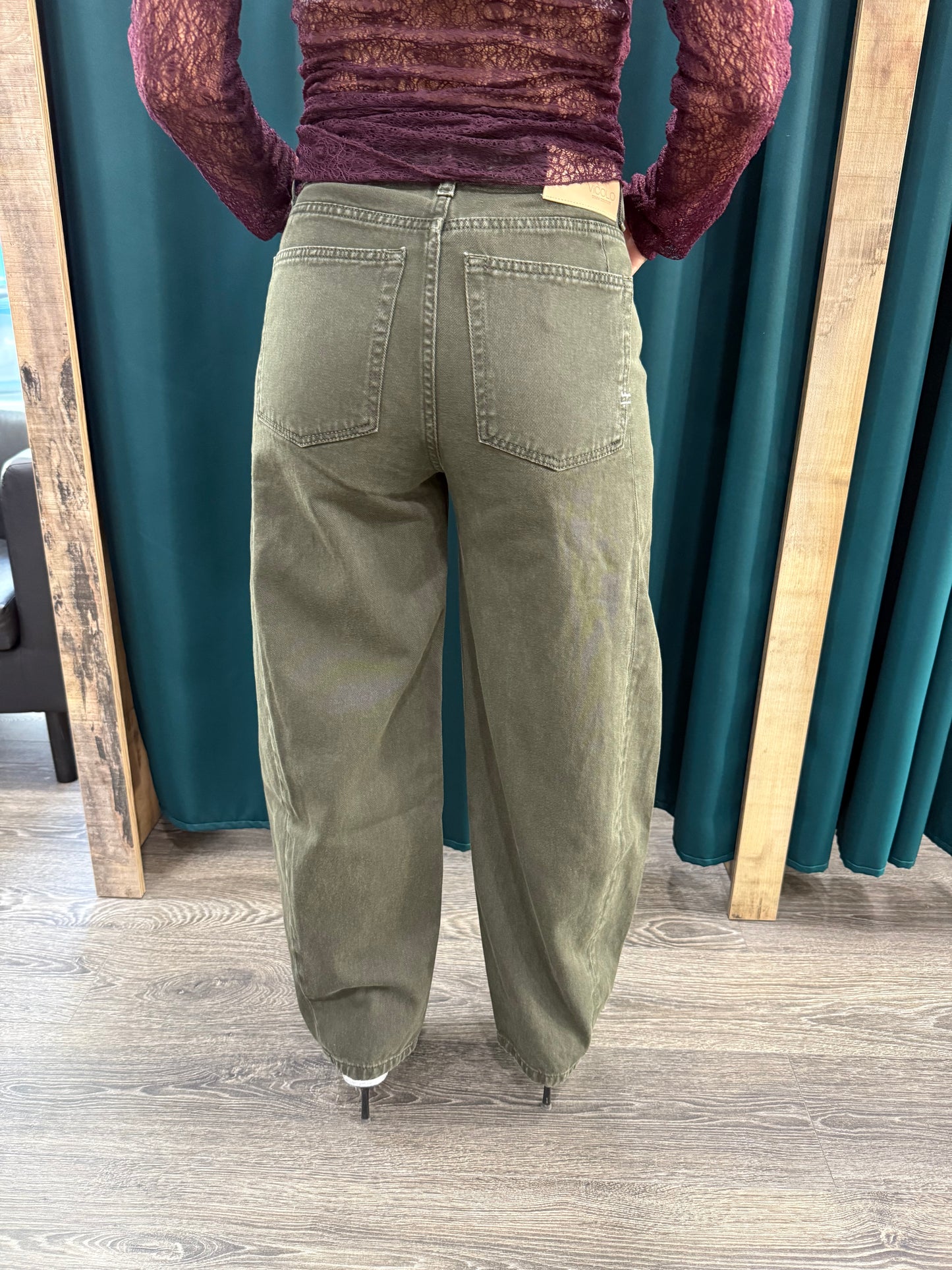 Jeans Pantalone Vicolo “Chiara” Verde