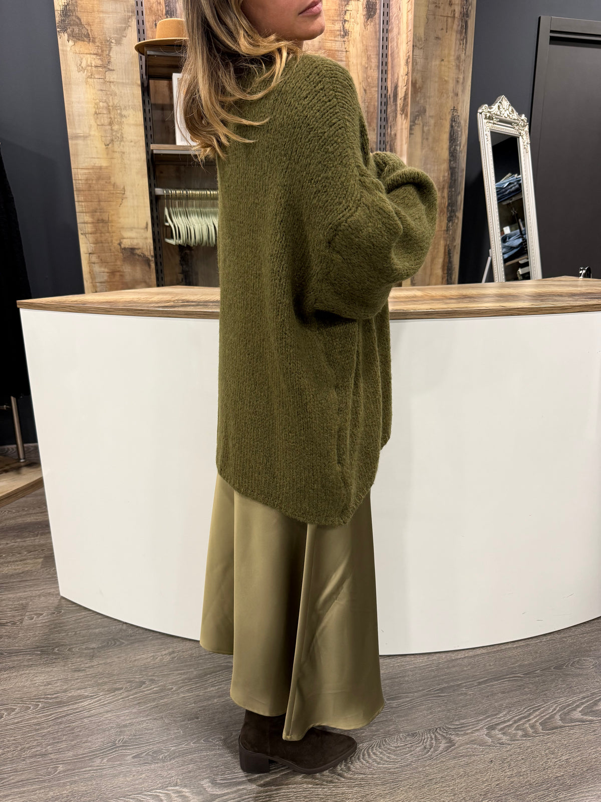 Cardigan Oversize Verde