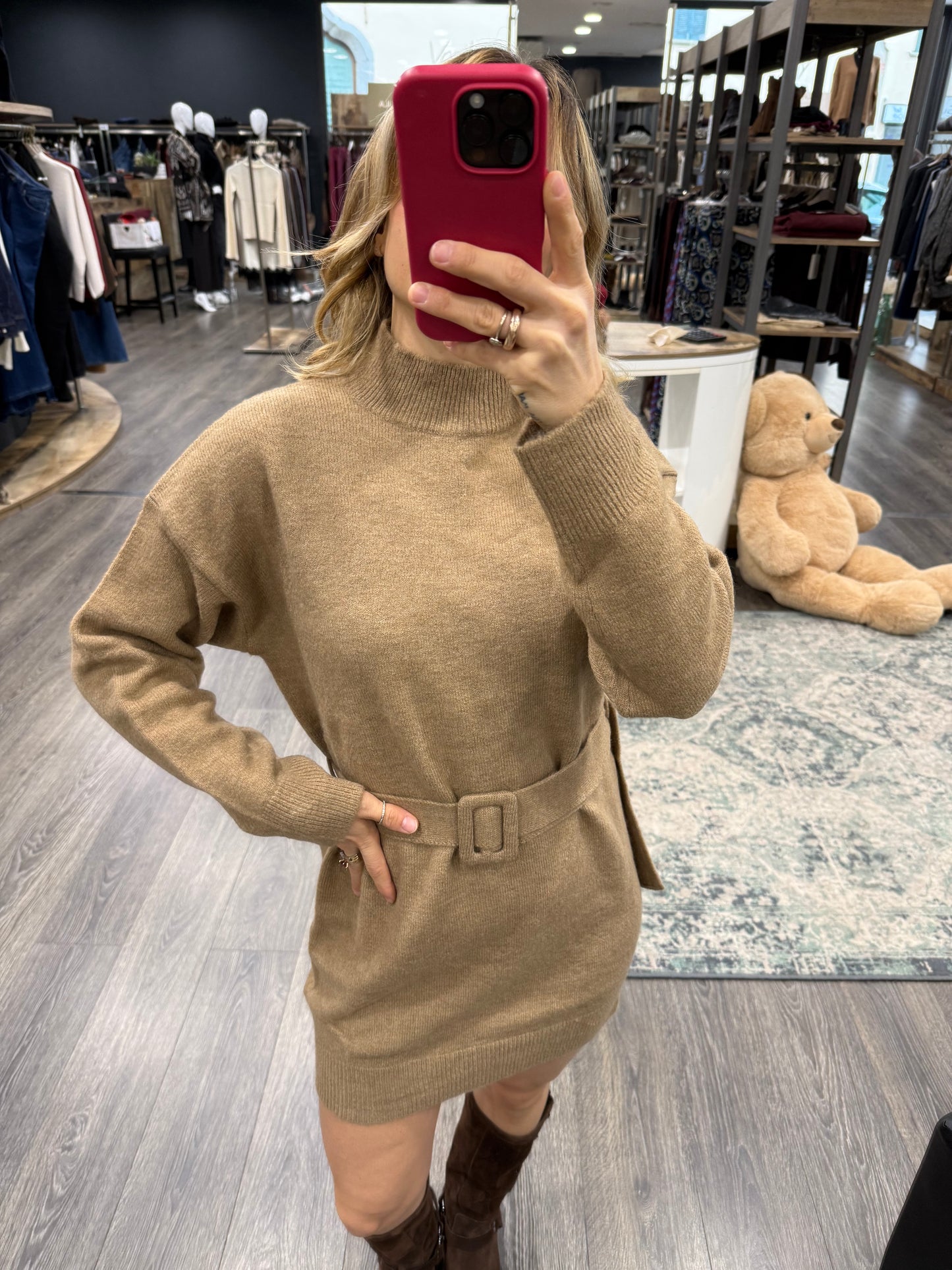 Abito Kontatto in maglia con Cintura