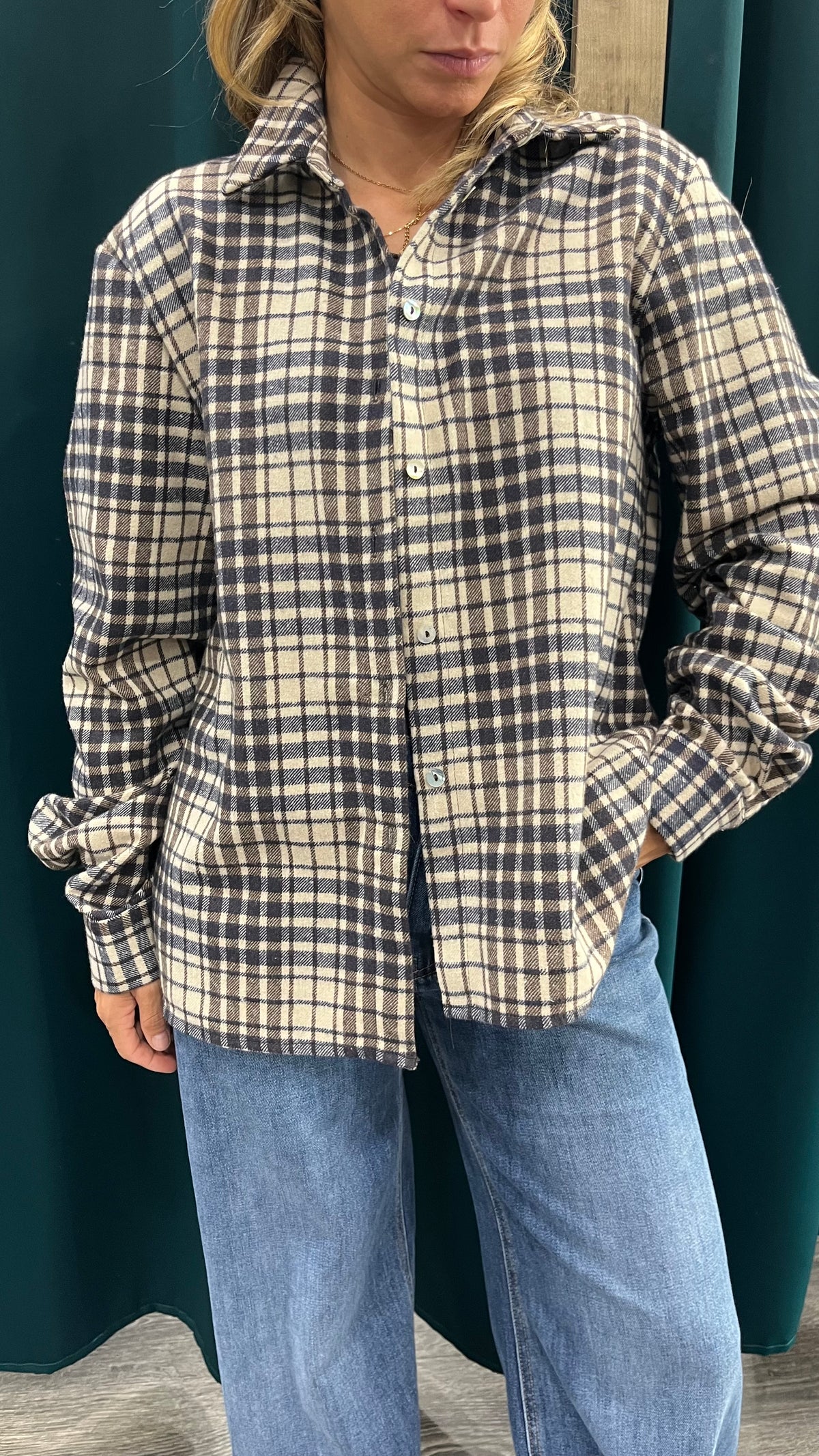 Camicia Quadri Blu Moro