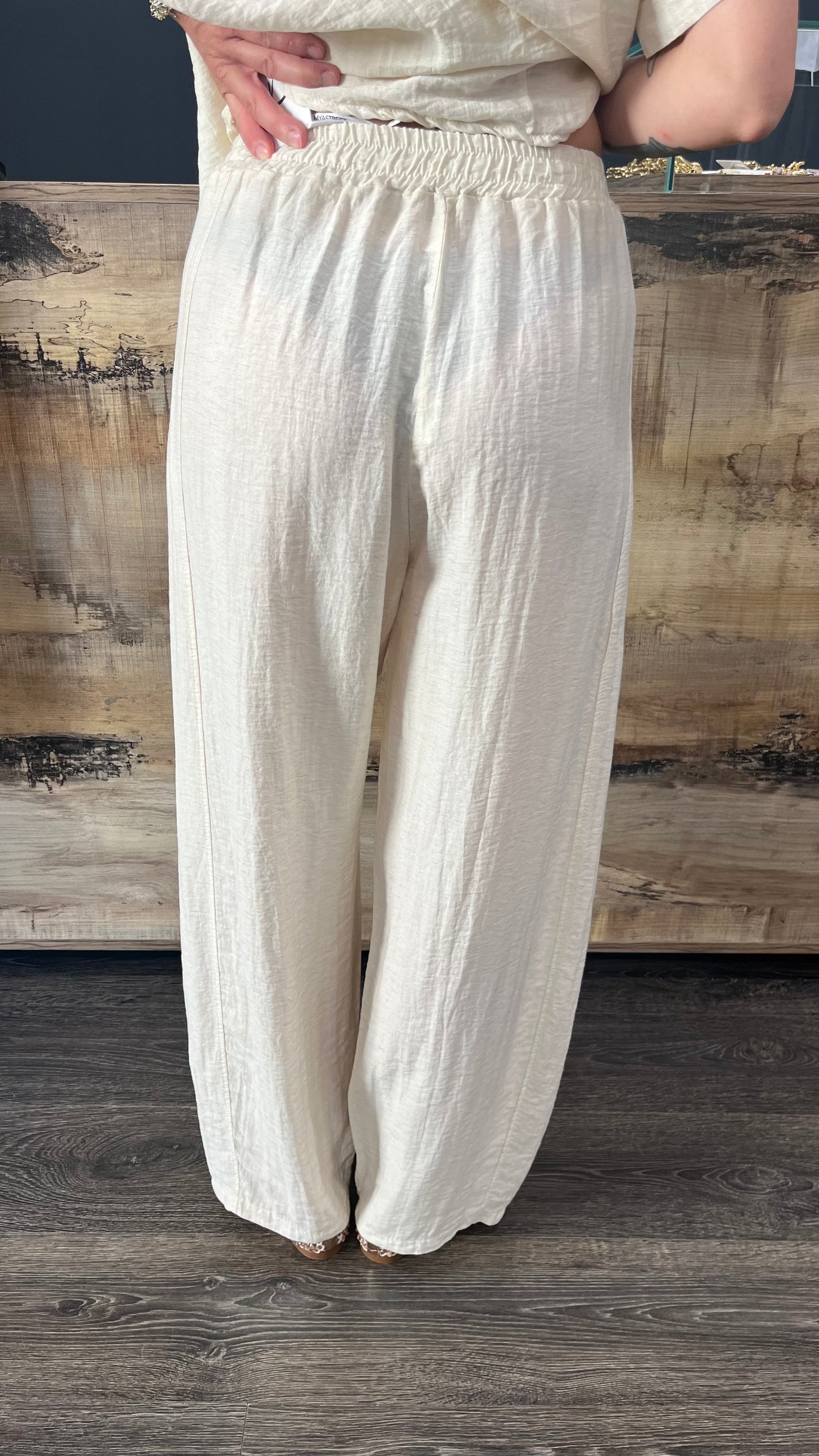 Pantaloni Leggero Panna