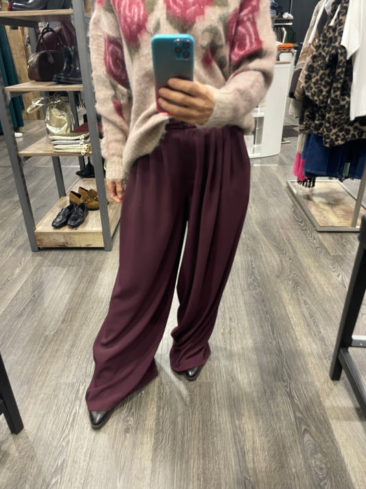 Pantalone Ampio Vicolo Bordeaux