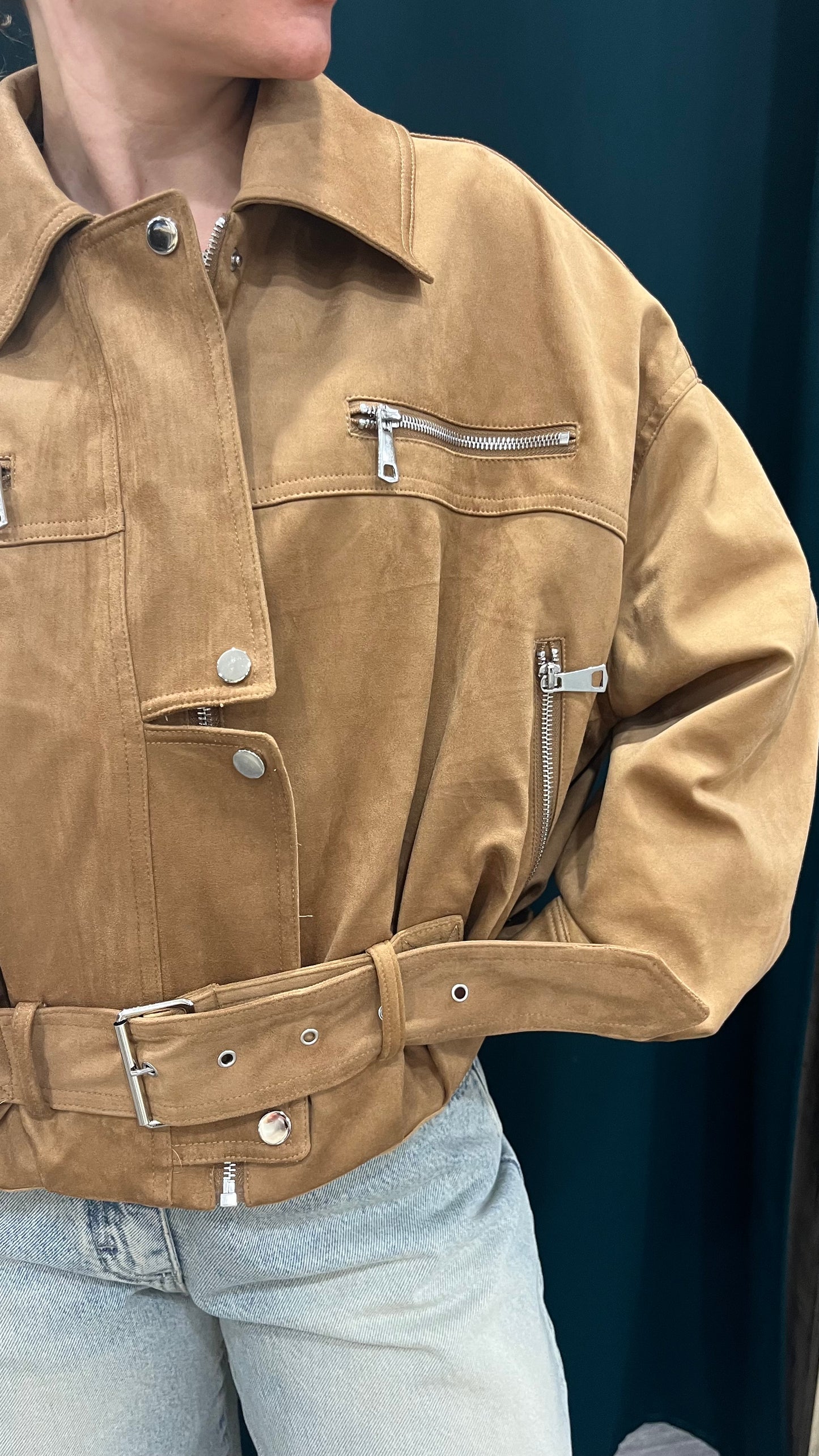 Giacca Bomber Suede Vicolo