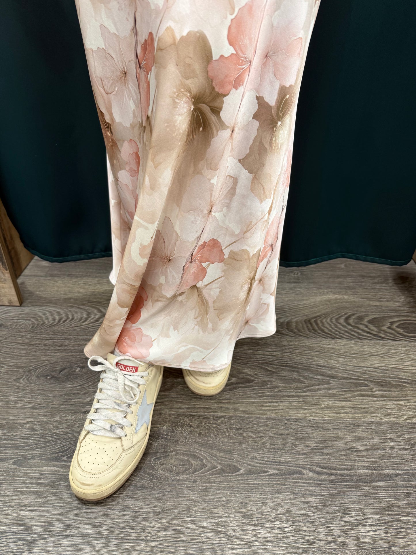 Gonna Vicolo Satin Floreale