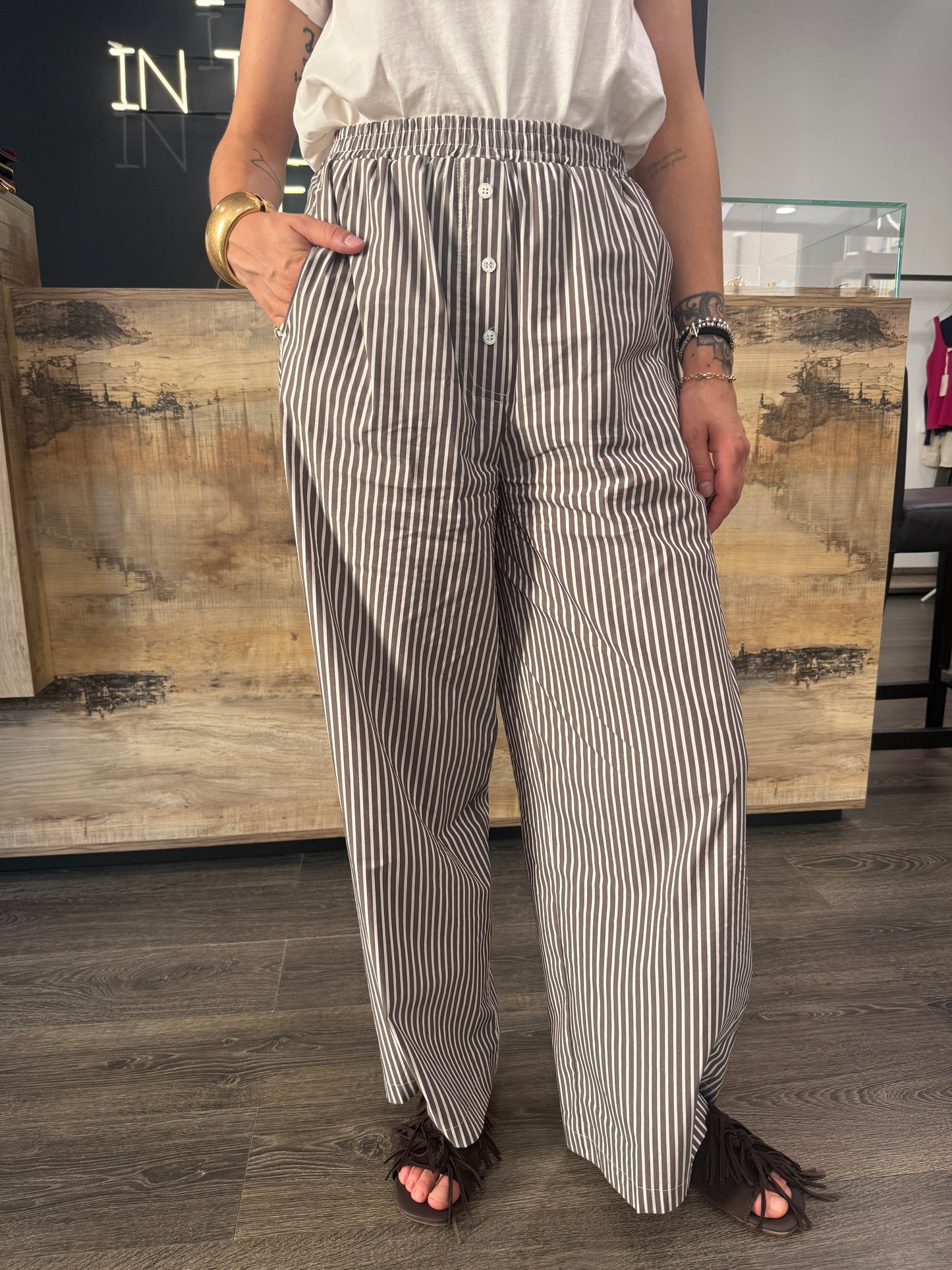 Pantaloni Vicolo righe