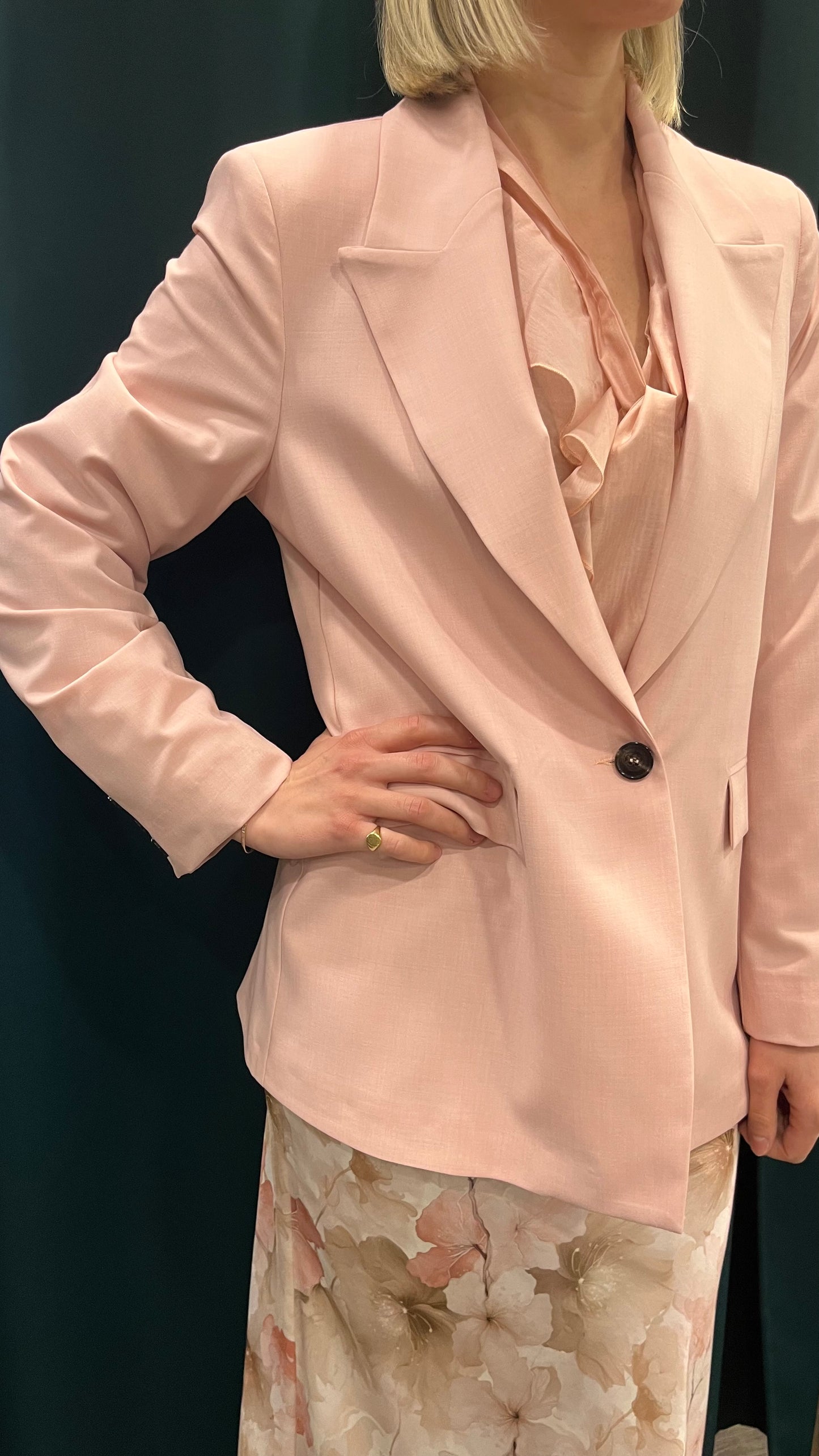 Giacca leggera oversize rosa