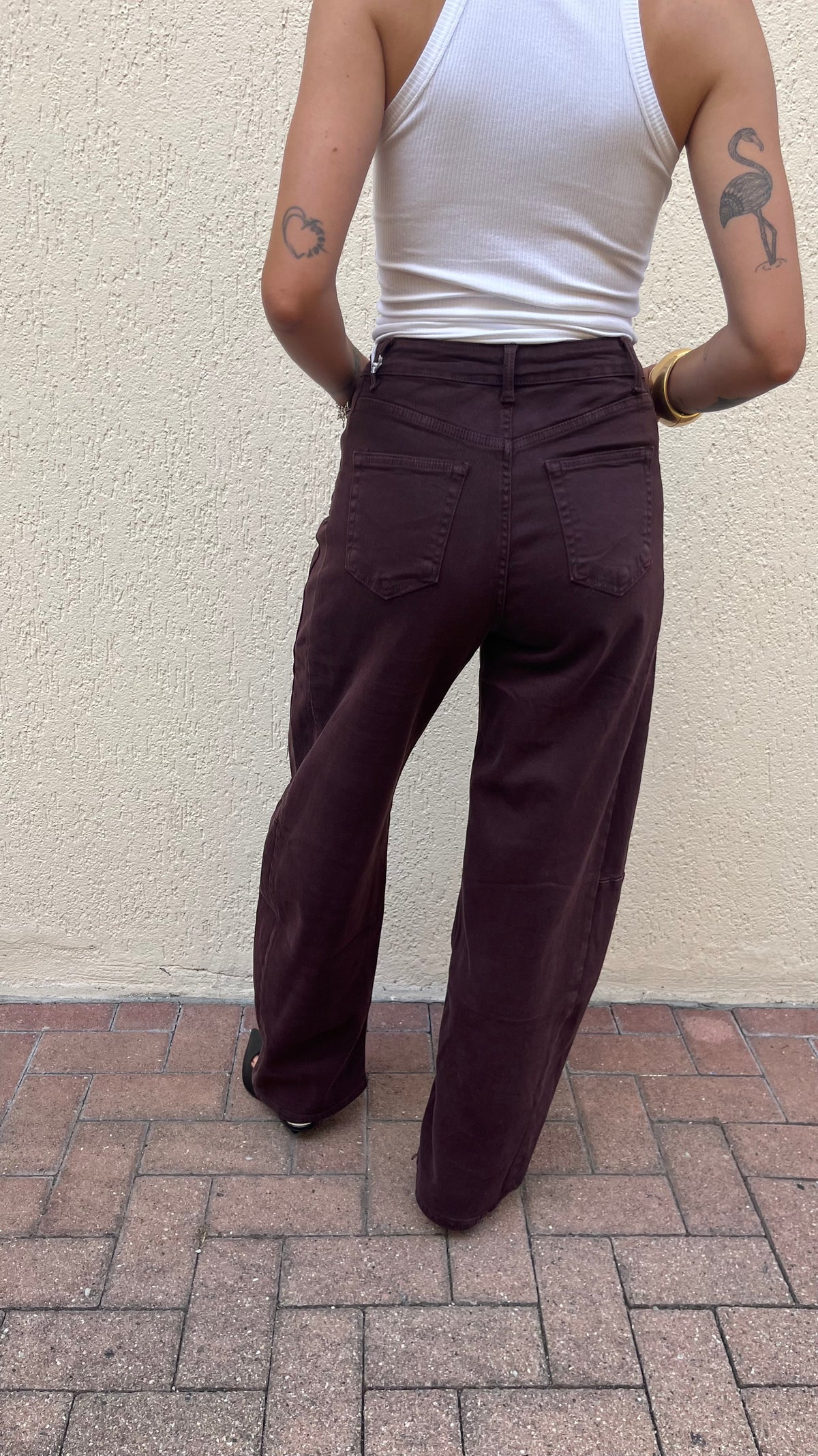 Jeans Barell Bordeaux