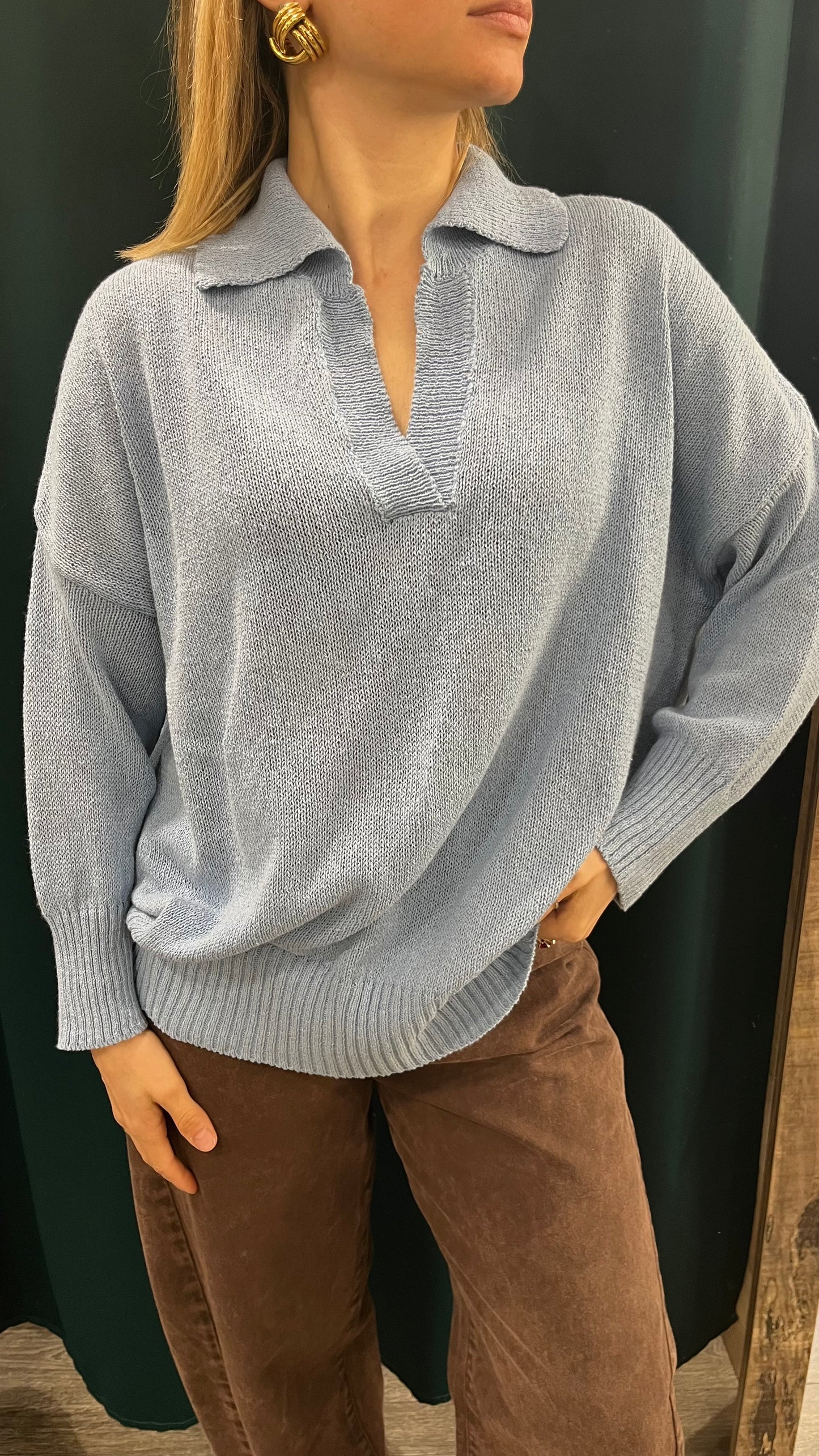Maglione Polo in Diversi Colori