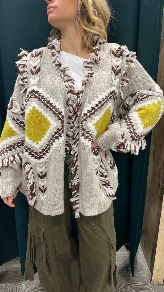 Cardigan Etnico Kontatto