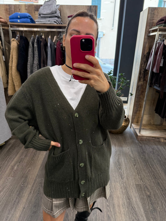 Cardigan paillettes in Diversi Colori