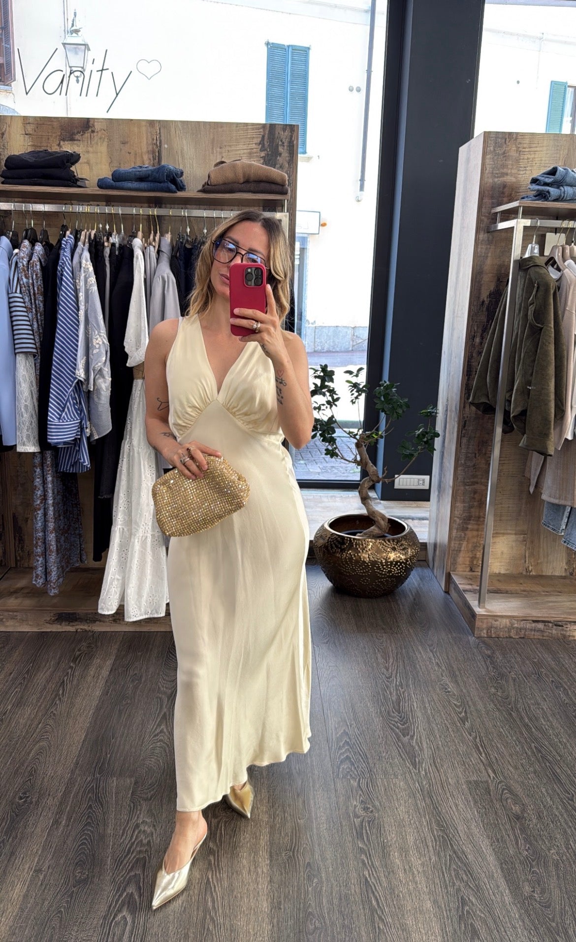 Abito Vicolo Giallo Pastello in Viscosa