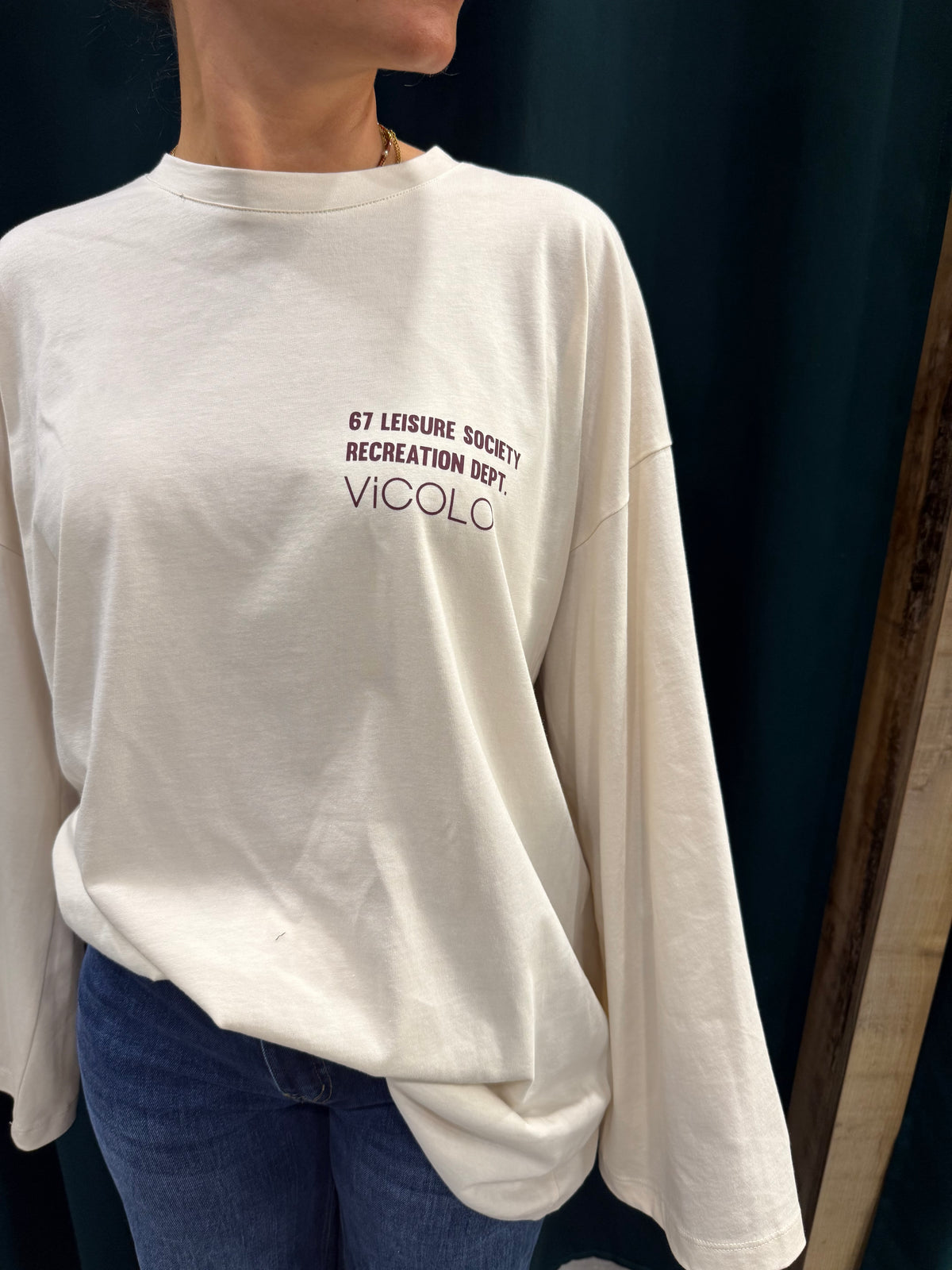 Maglia Over Vicolo Scritta