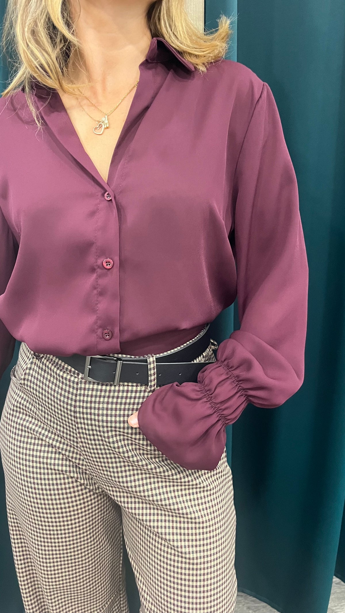 Camicia Bordeaux