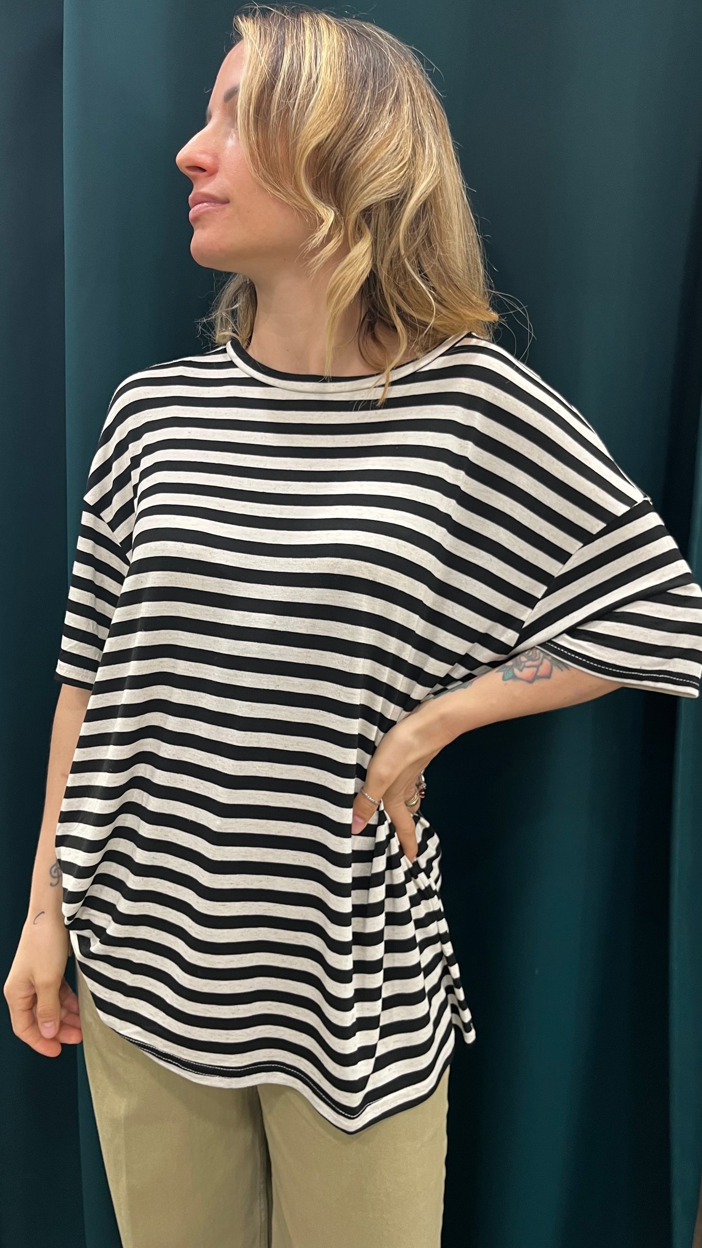 T-shirt Over Righe