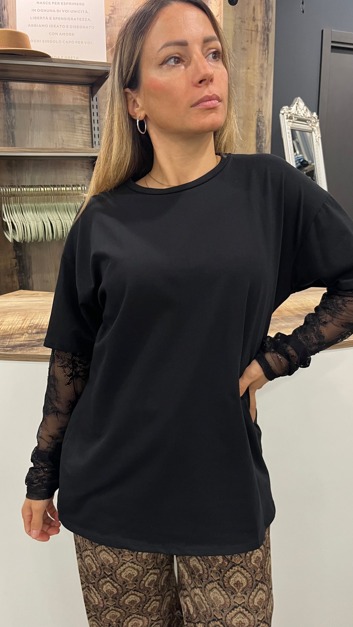 Maglia Manica Pizzo
