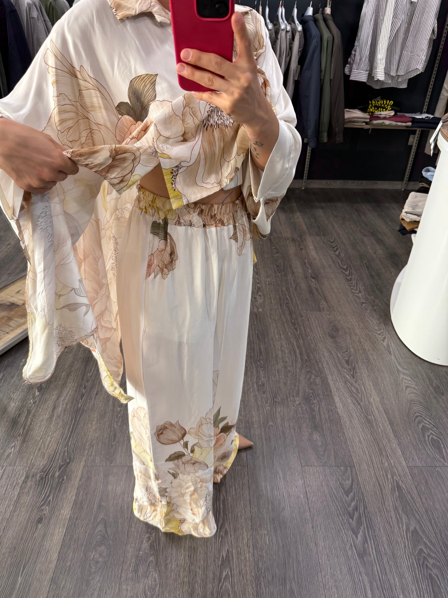 Camicia Over Kontatto Fiori