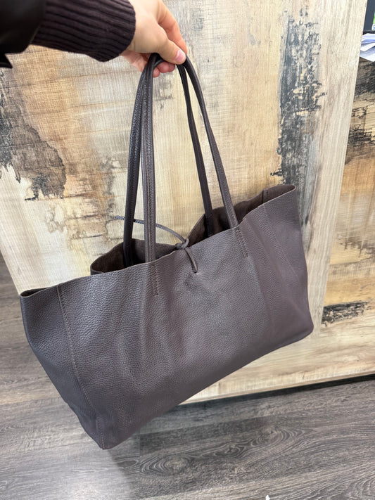 Borsa Shopper Testa Di Moro In Pelle