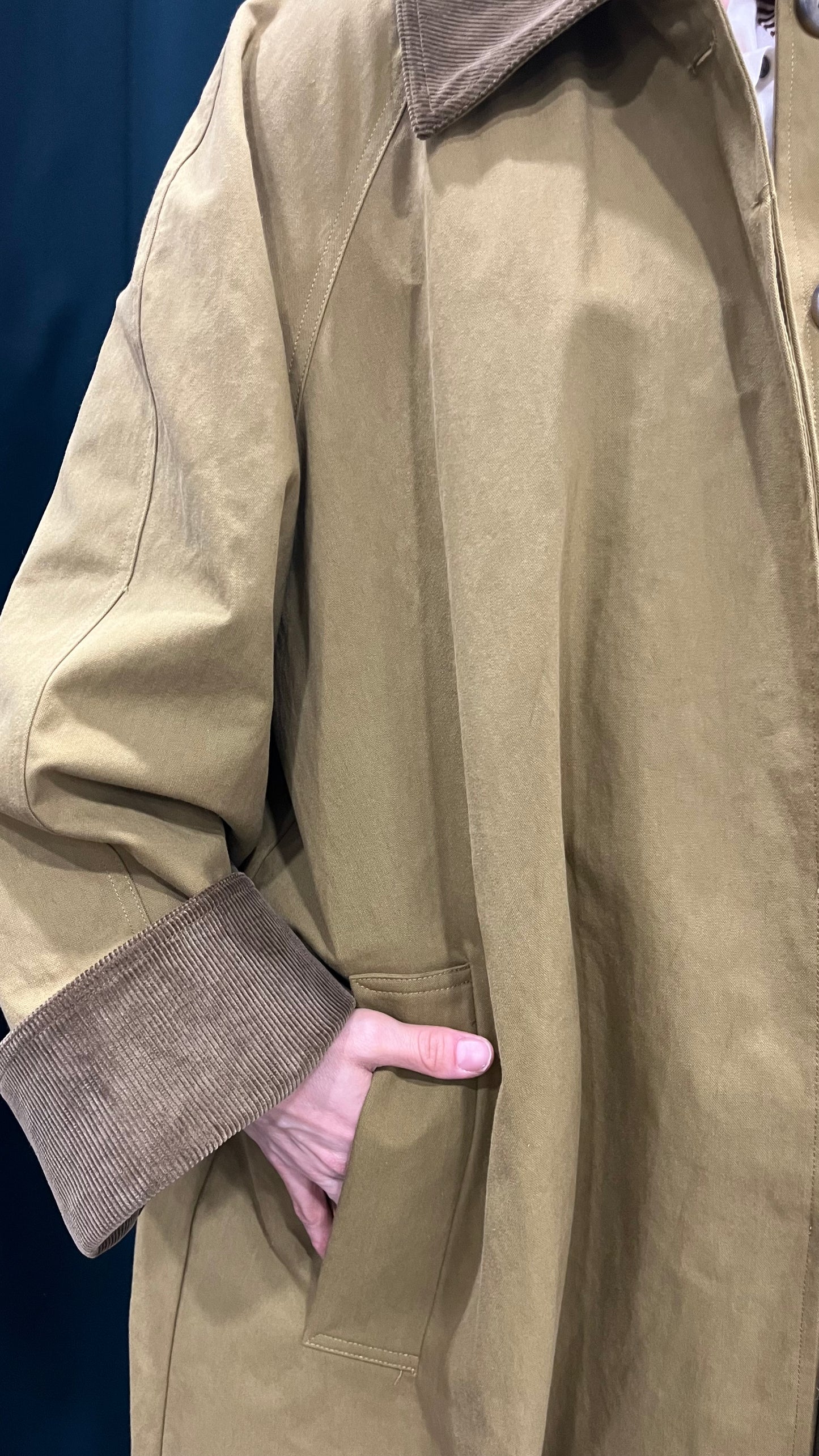 Trench Lumina Over Verde Militare