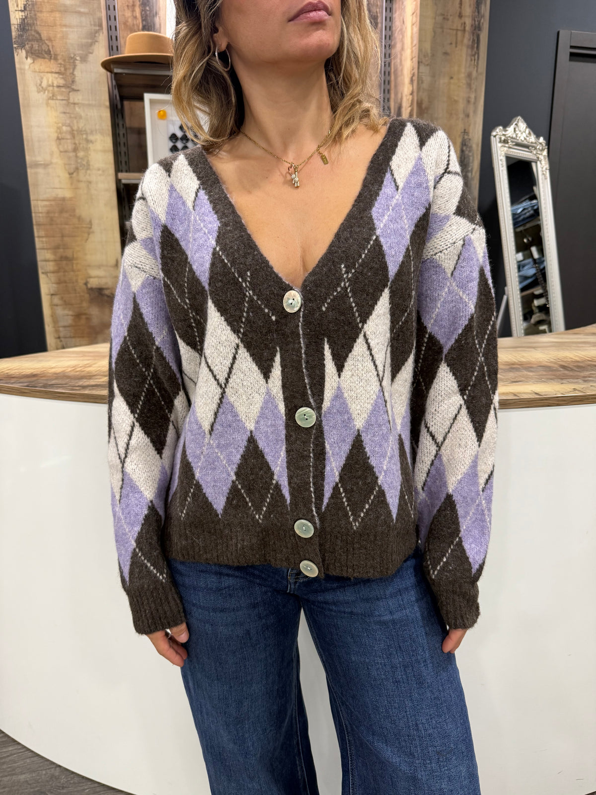 Cardigan Rombi Duda