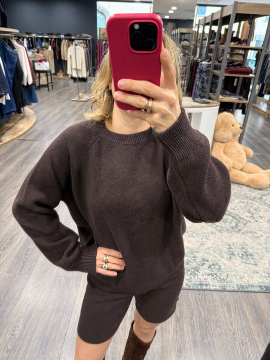 maglione Vicolo Girocollo Marrone