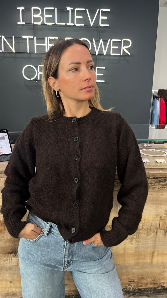Cardigan Vicolo Moro in Alpaca e Lana