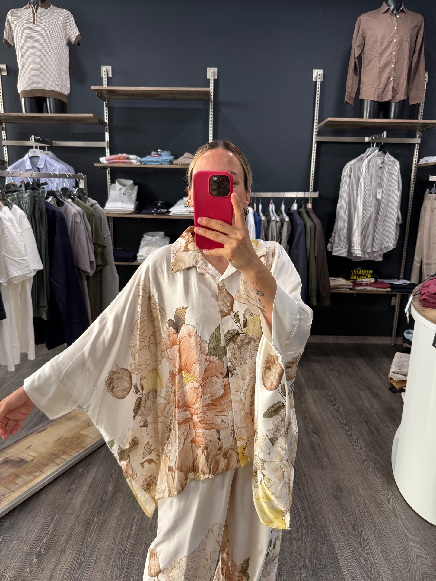 Camicia Over Kontatto Fiori