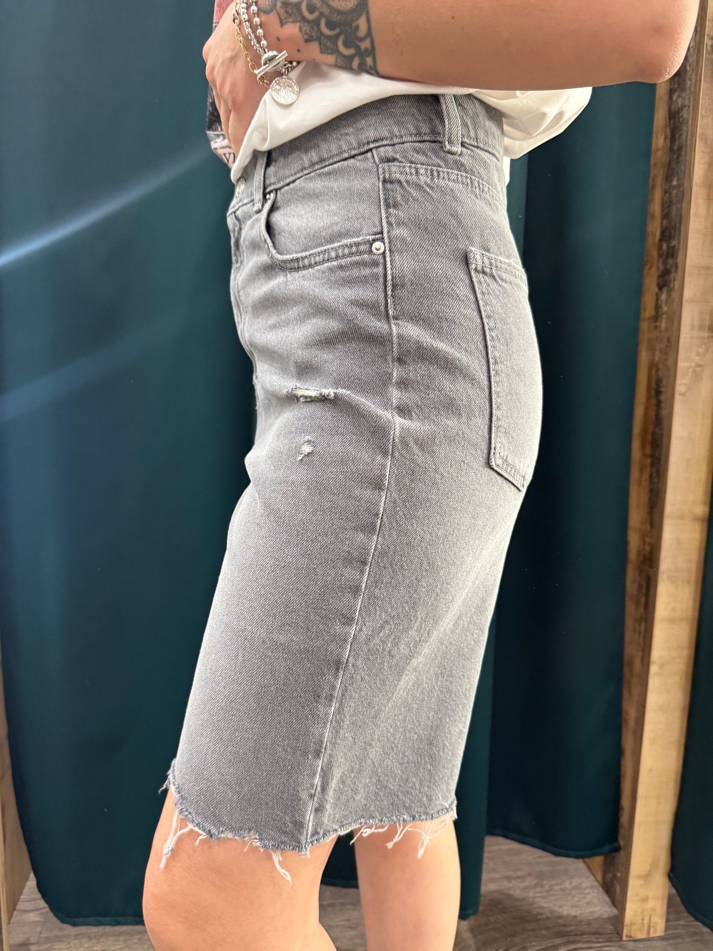 Bermuda Vicolo Jeans grigio