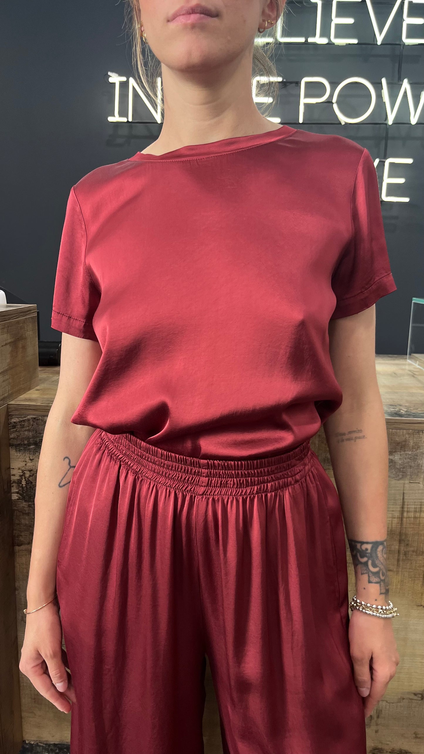 T-shirt Viscosa Vicolo Bordeaux