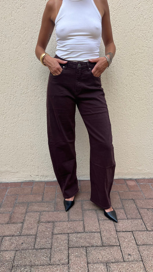 Jeans Barell Bordeaux