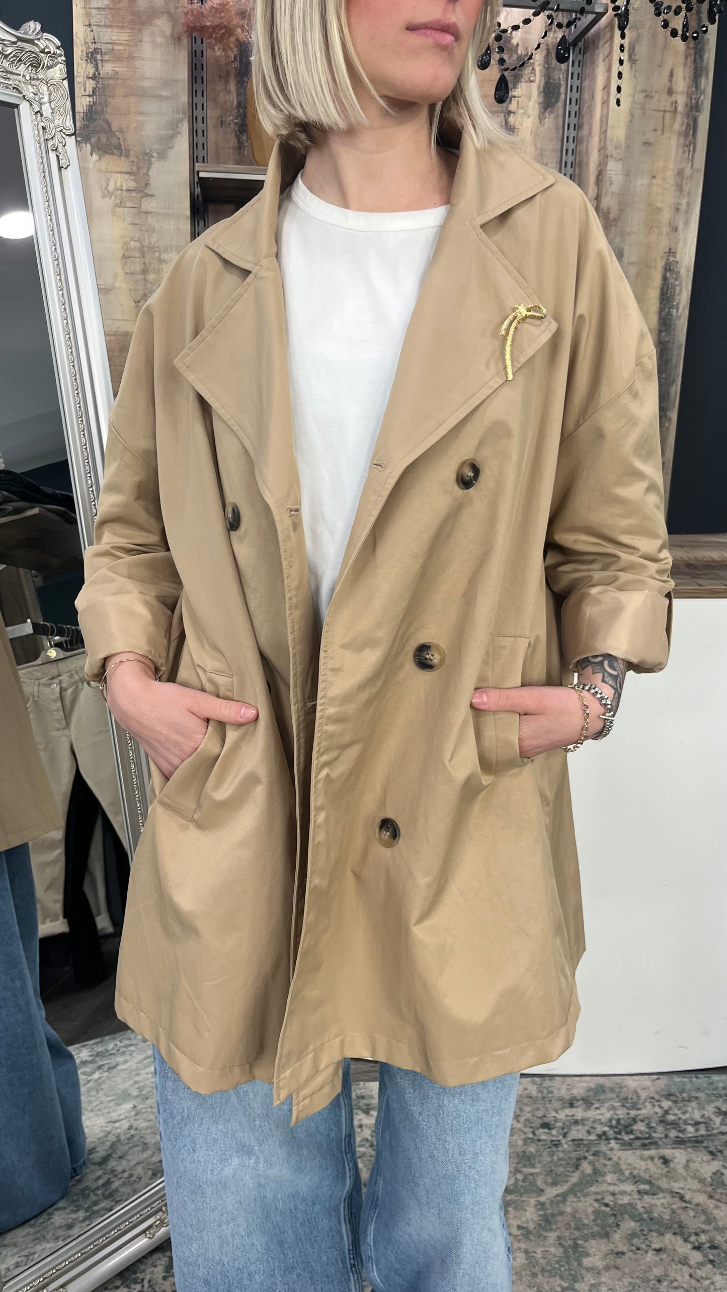 Trench oversize medio