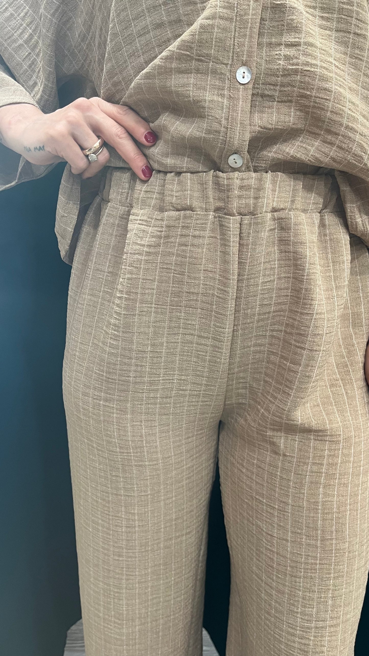 Pantalone Lila Righe